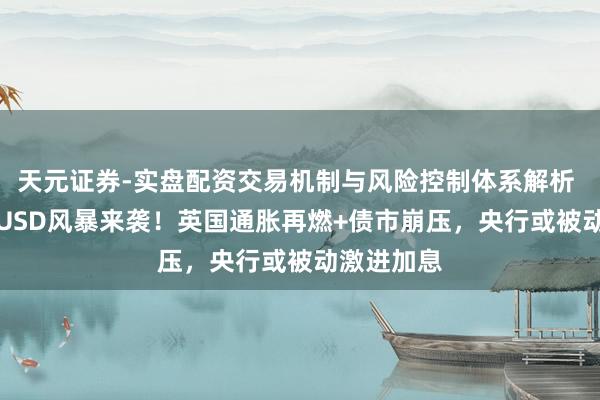 天元证券-实盘配资交易机制与风险控制体系解析 英镑GBPUSD风暴来袭！英国通胀再燃+债市崩压，央行或被动激进加息