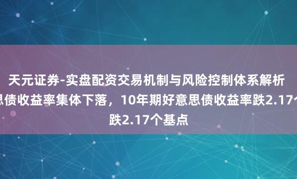 天元证券-实盘配资交易机制与风险控制体系解析 好意思债收益率集体下落，10年期好意思债收益率跌2.17个基点